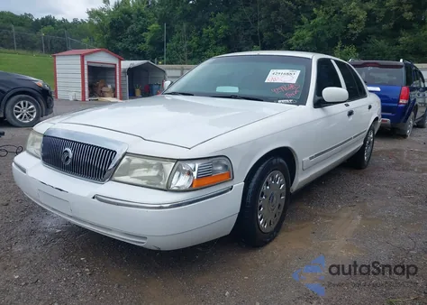 2003 Mercury Grand Marquis Gs from USA, damaged, VIN 2MEFM74WX3X677177
